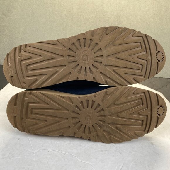 UGG Women's Kristin Sheepskin Wedge Slip-on Bootie Blue Size 12 -1012497 - Picture 11 of 12